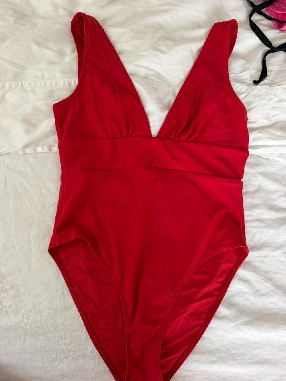 Quince Italian Plunge One-Piece Swimsuit *LIKE NEW*